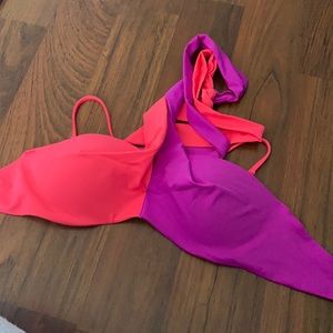 Pink bathing suit top